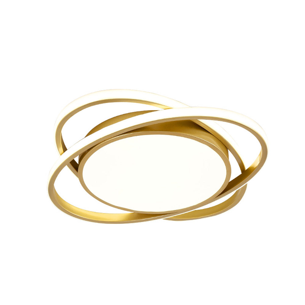 Auria | Sleek Layered Interlocking Ring Ceiling Light