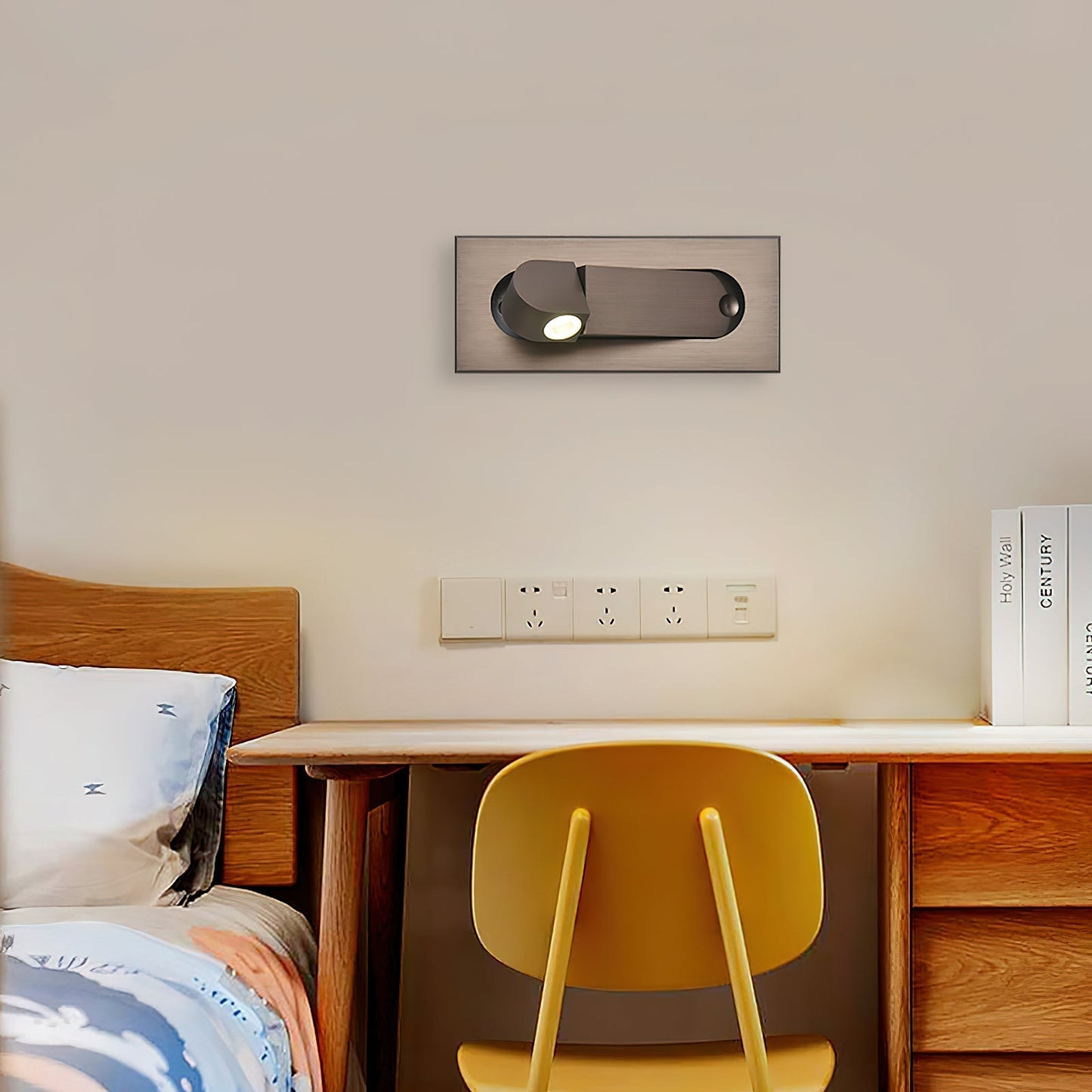 Solveinda | Linear Pop Out Adjustable Bedside Reading Wall Light