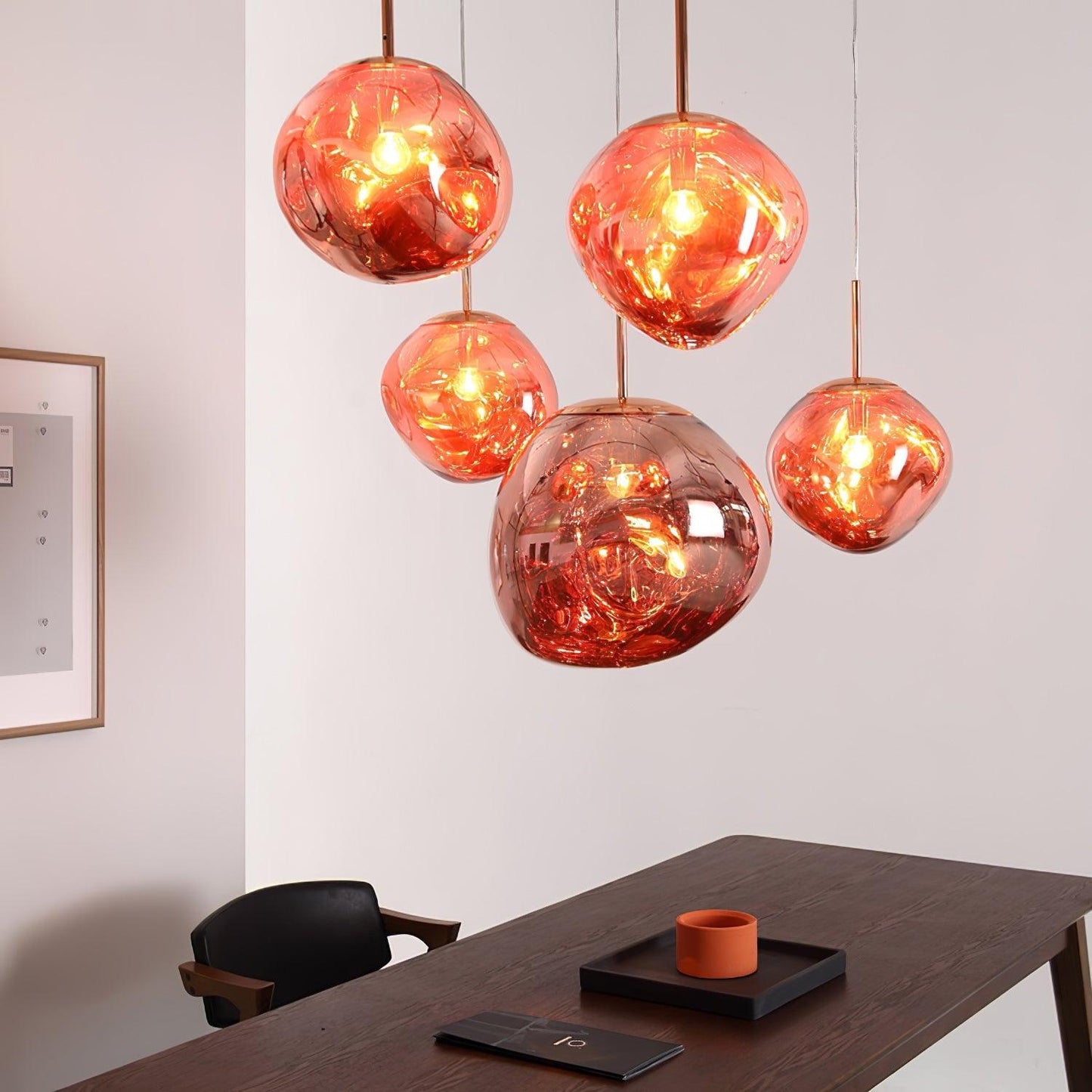 Kryntoch | Sculptural Fluidic Wave Ambient Drop Pendant Light