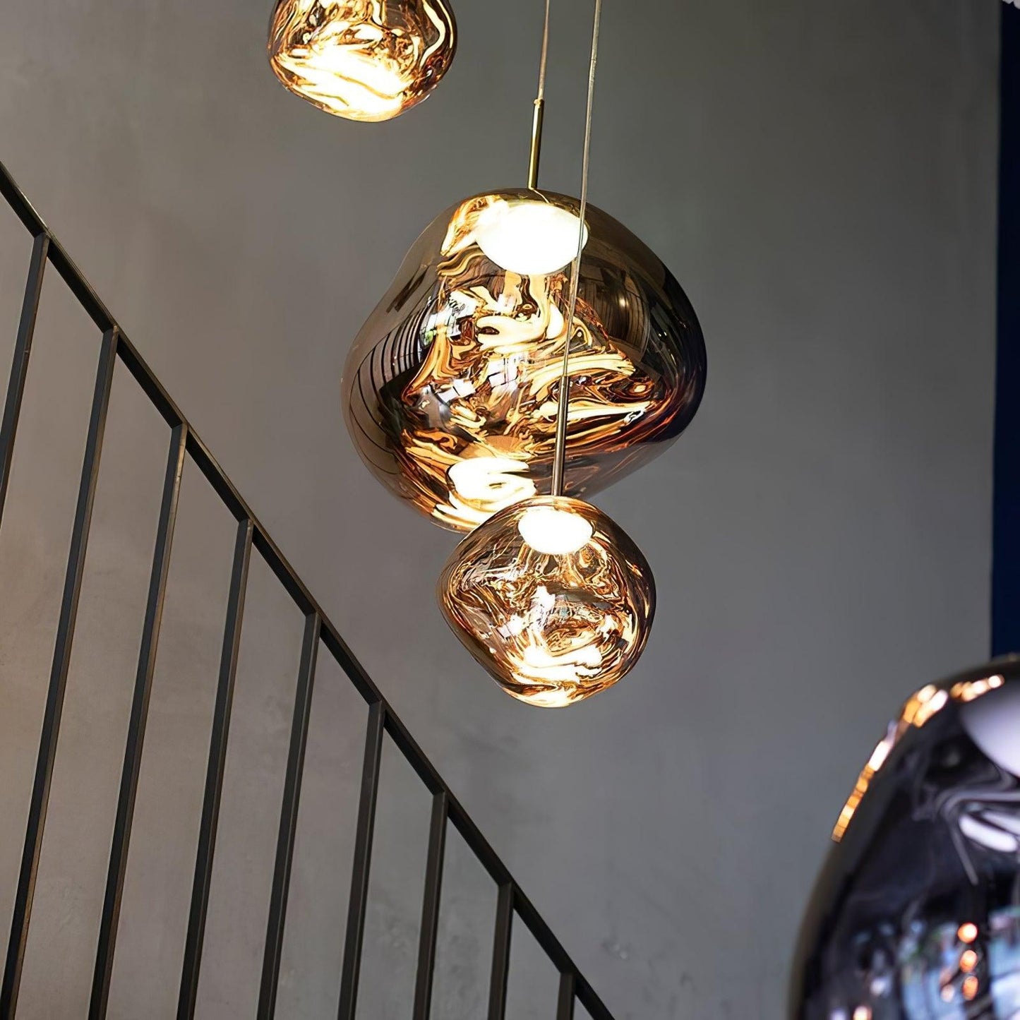 Kryntoch | Sculptural Fluidic Wave Ambient Drop Pendant Light
