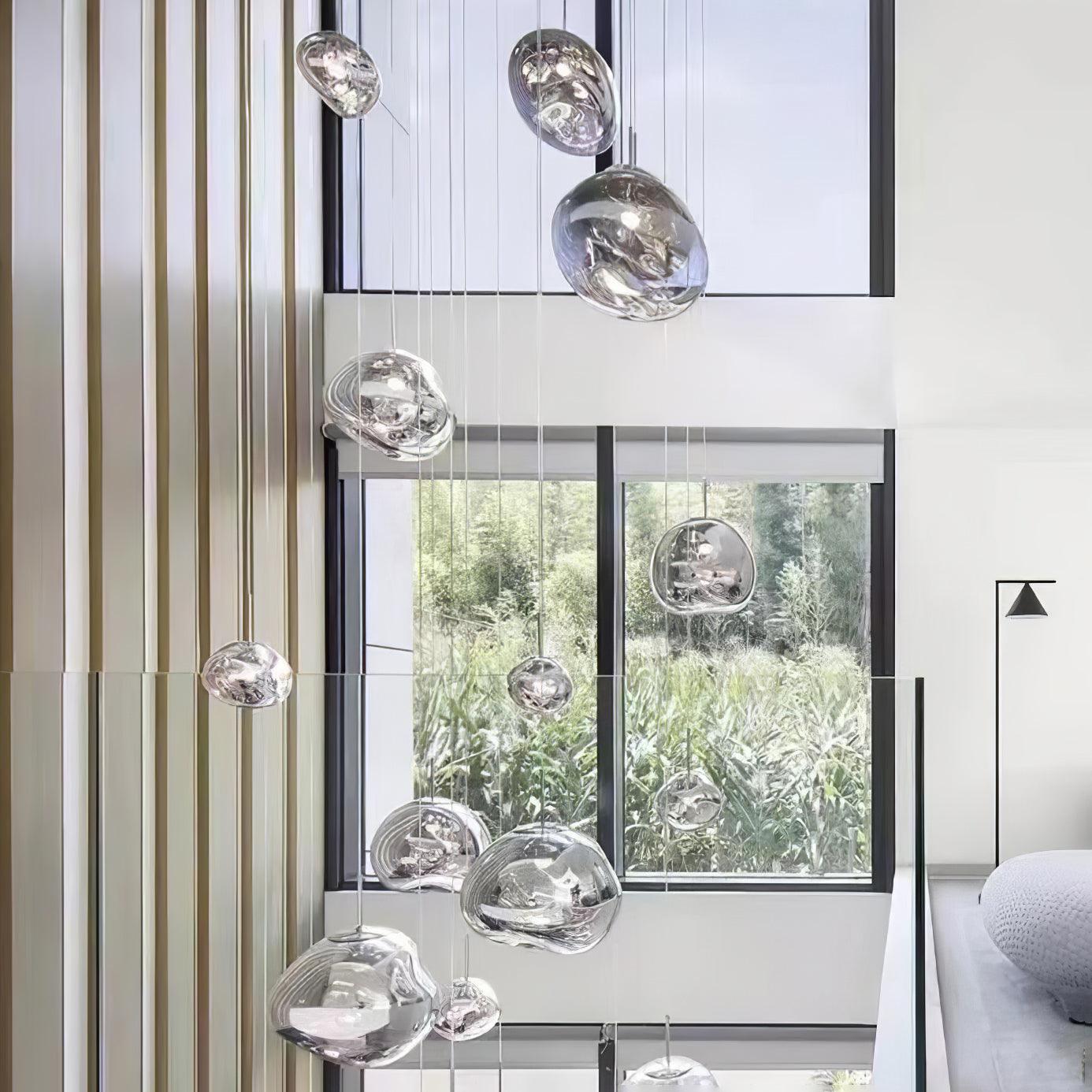 Kryntoch | Sculptural Fluidic Wave Ambient Drop Pendant Light