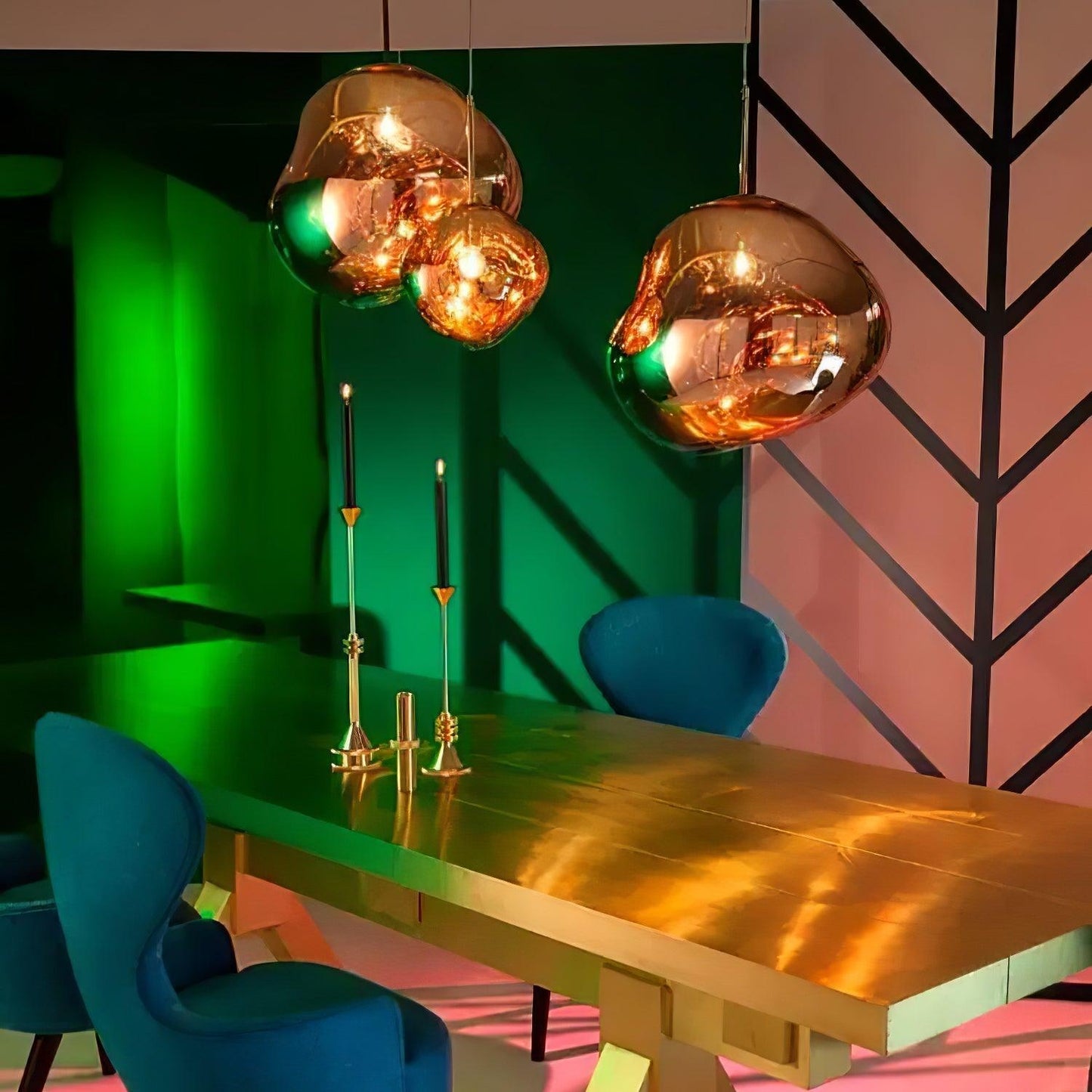 Kryntoch | Sculptural Fluidic Wave Ambient Drop Pendant Light