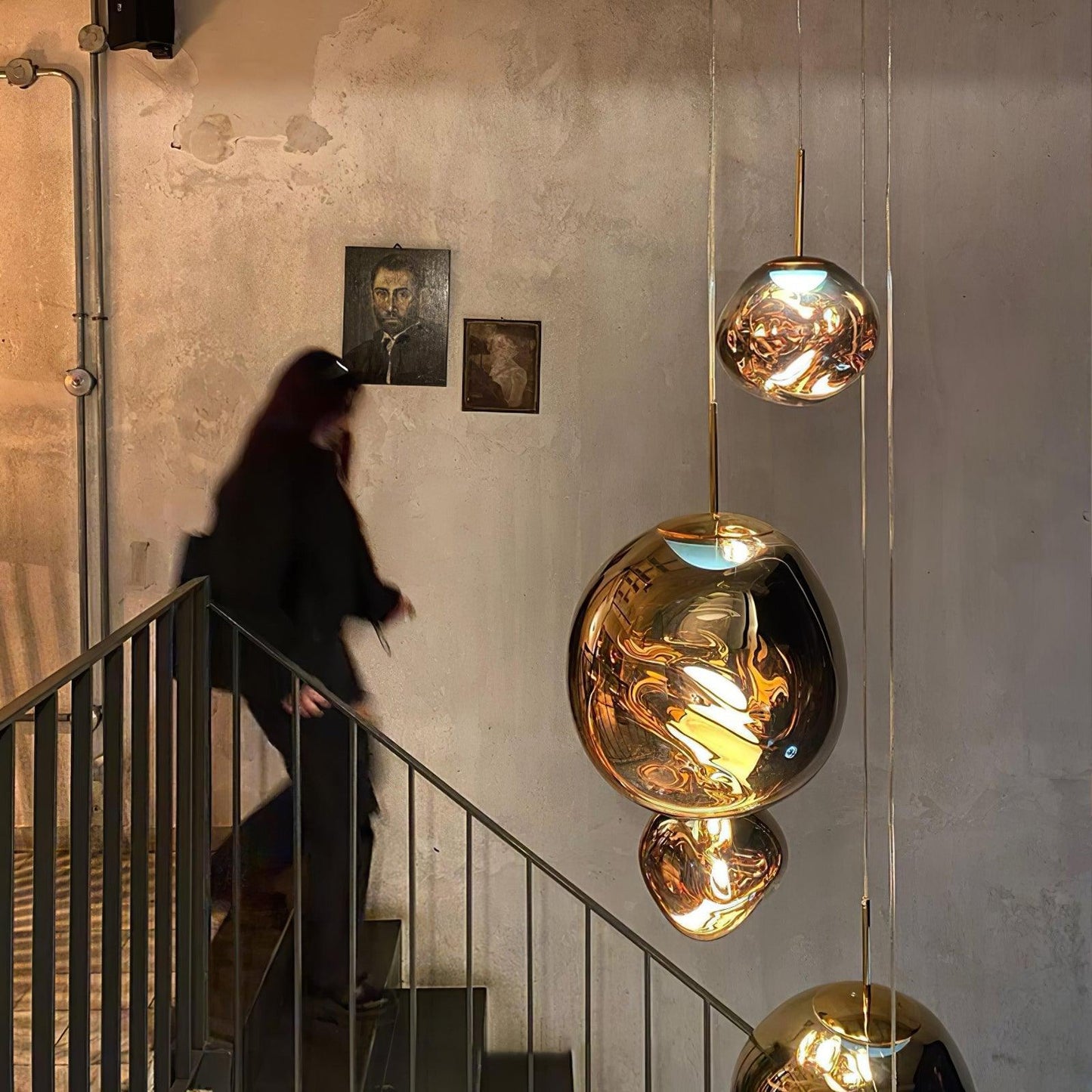 Kryntoch | Sculptural Fluidic Wave Ambient Drop Pendant Light