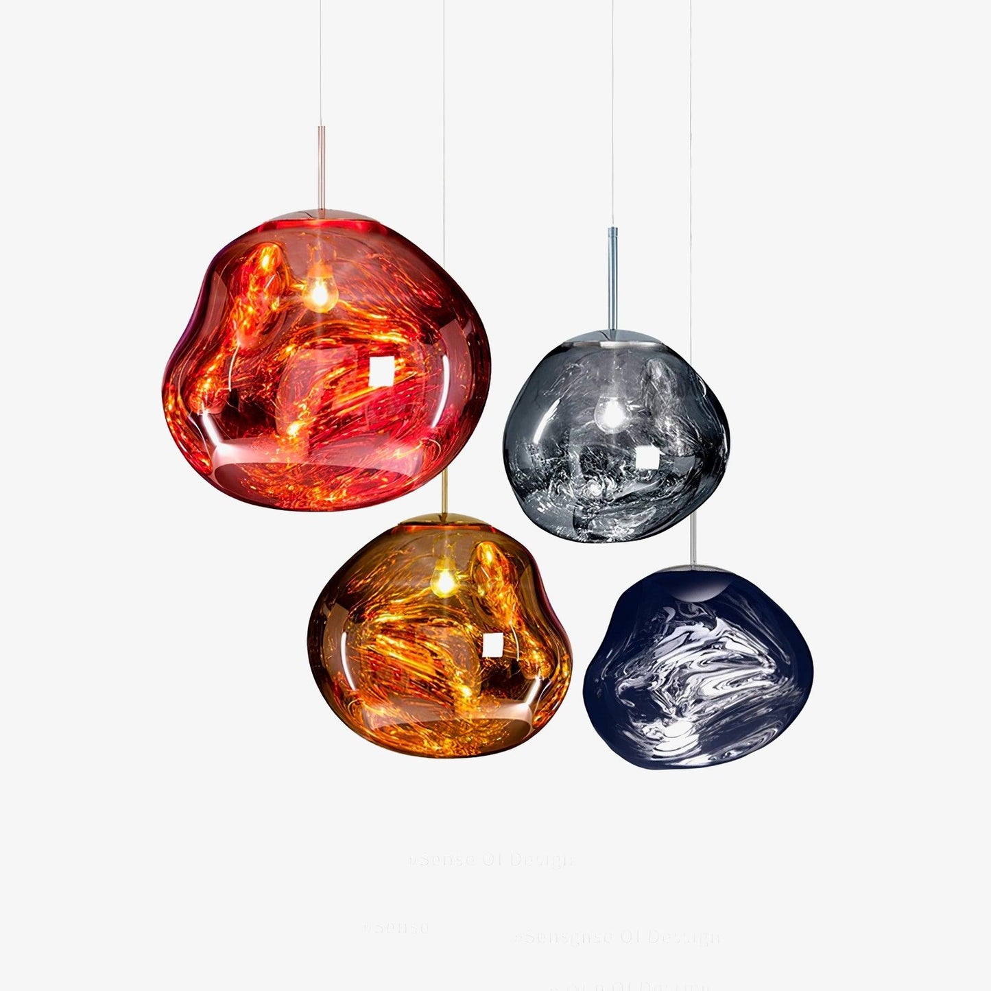 Kryntoch | Sculptural Fluidic Wave Ambient Drop Pendant Light