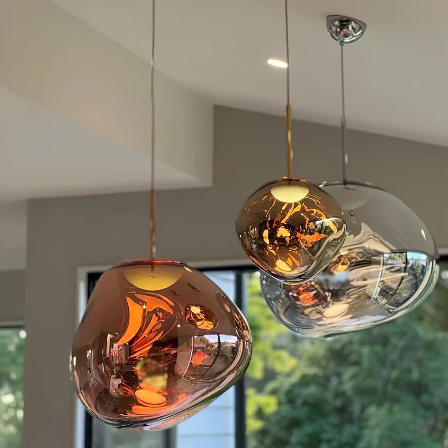 Kryntoch | Sculptural Fluidic Wave Ambient Drop Pendant Light