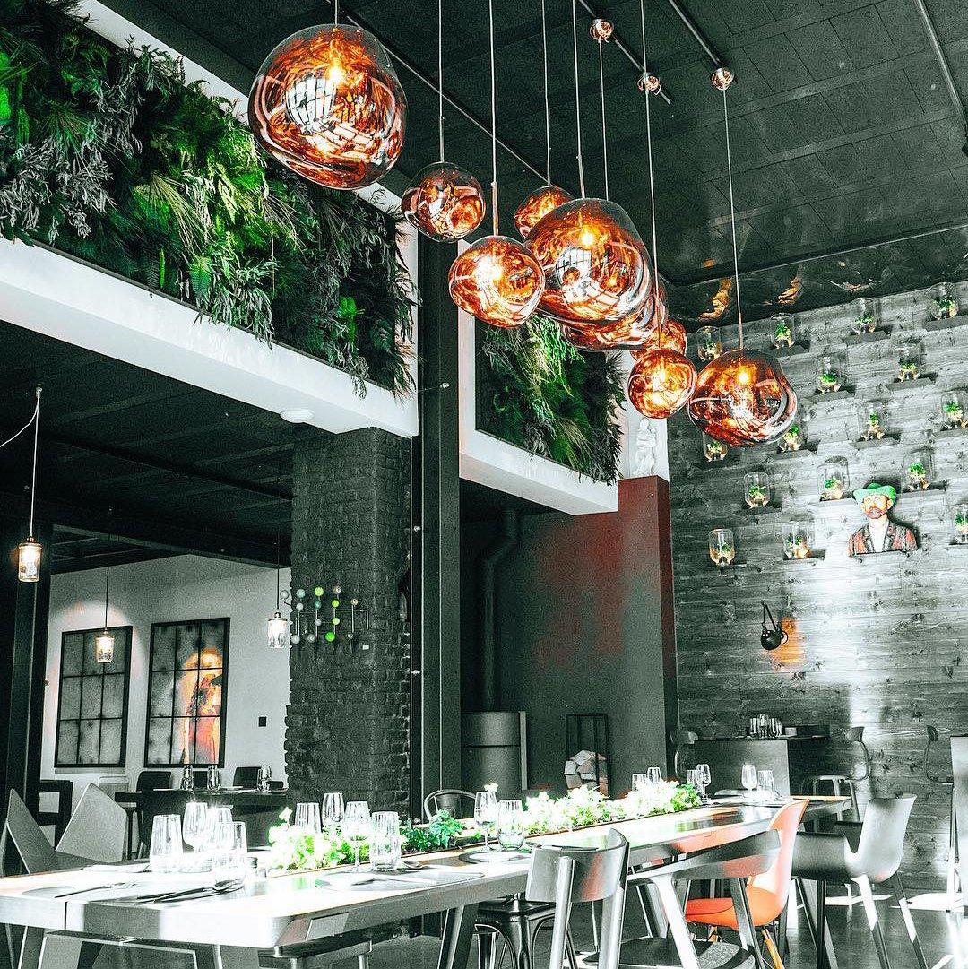 Kryntoch | Sculptural Fluidic Wave Ambient Drop Pendant Light