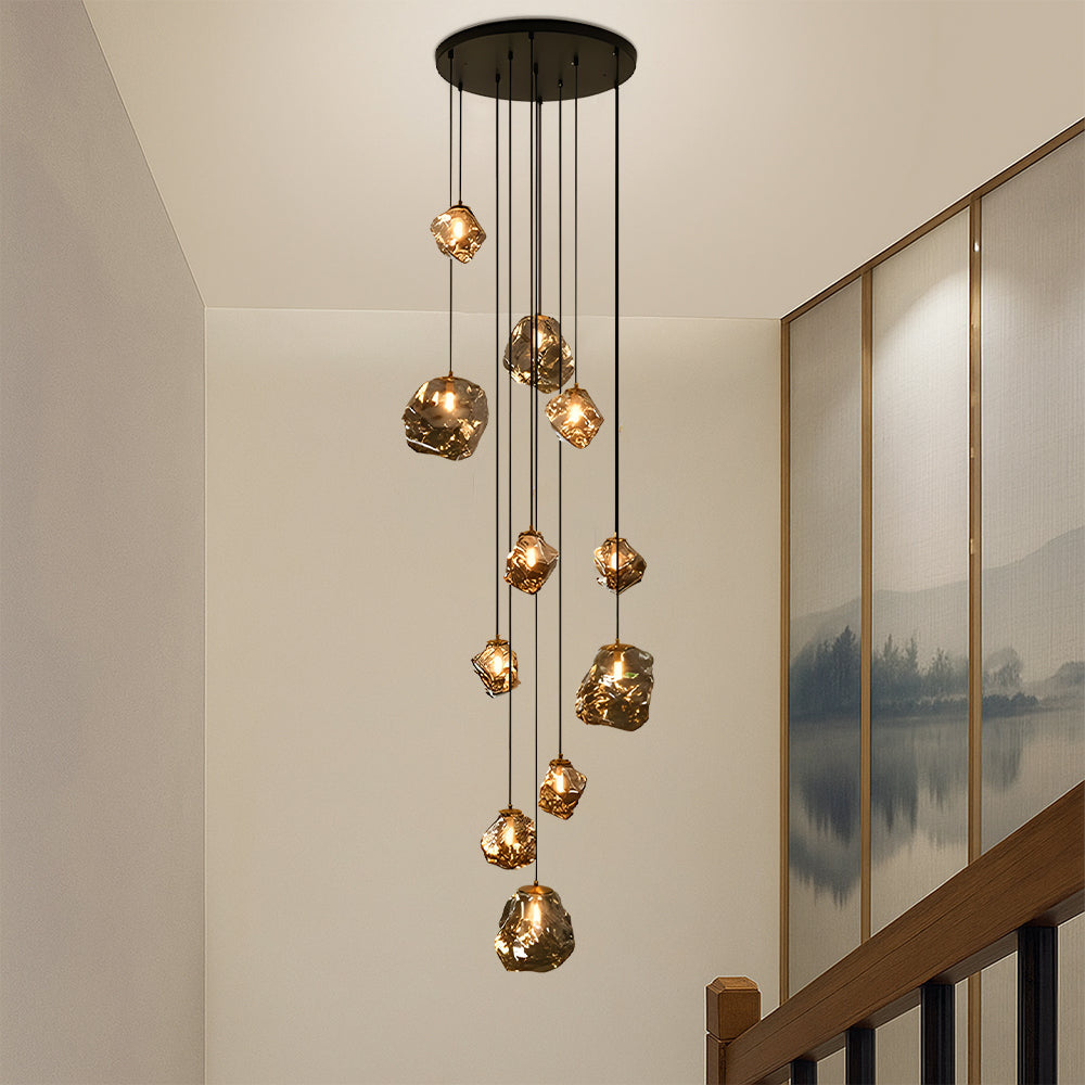 Cascada | Nordic Asymmetrical Glass Cascading Chandelier