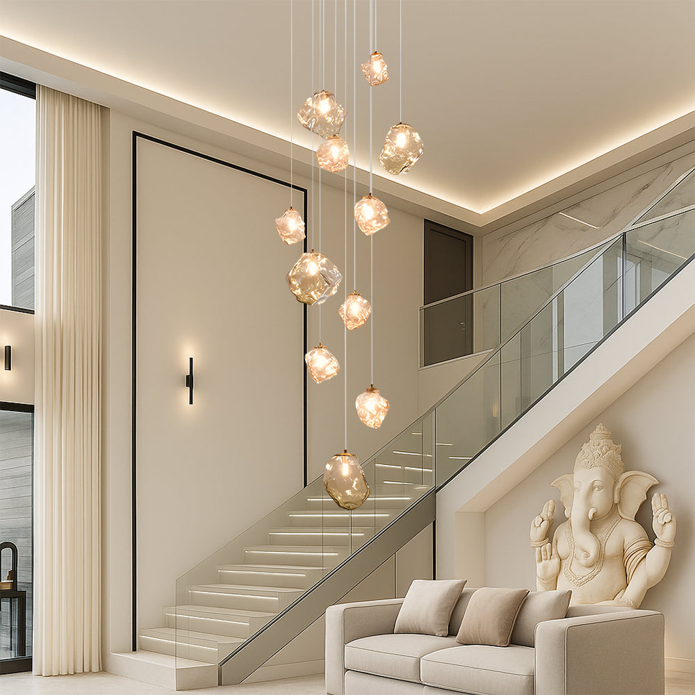 Cascada | Nordic Asymmetrical Glass Cascading Chandelier
