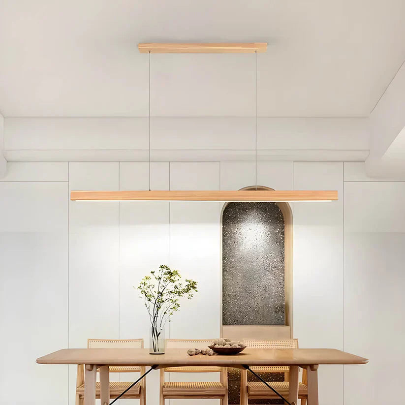 Ligna | Modern Scandinavian Linear Wooden Pendant Light
