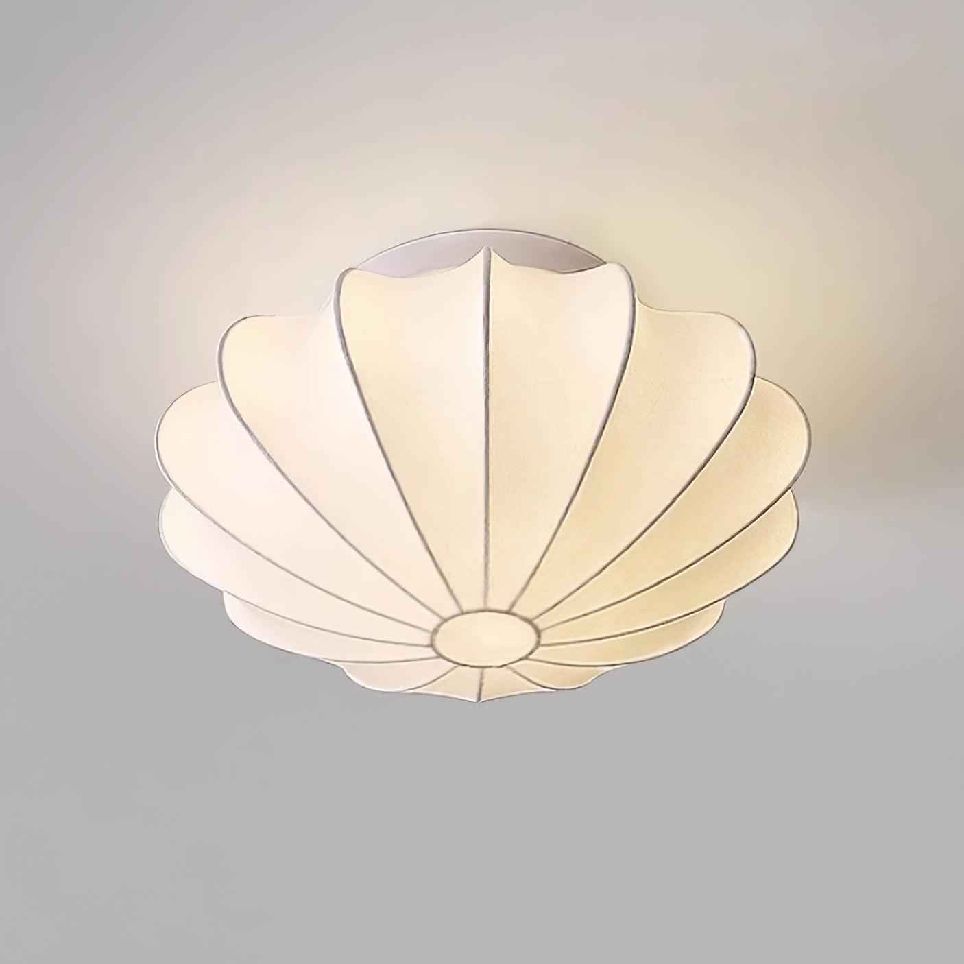 Korisand | Mid-Century Geometric Sculptural Silk Mesh Ceiling Light
