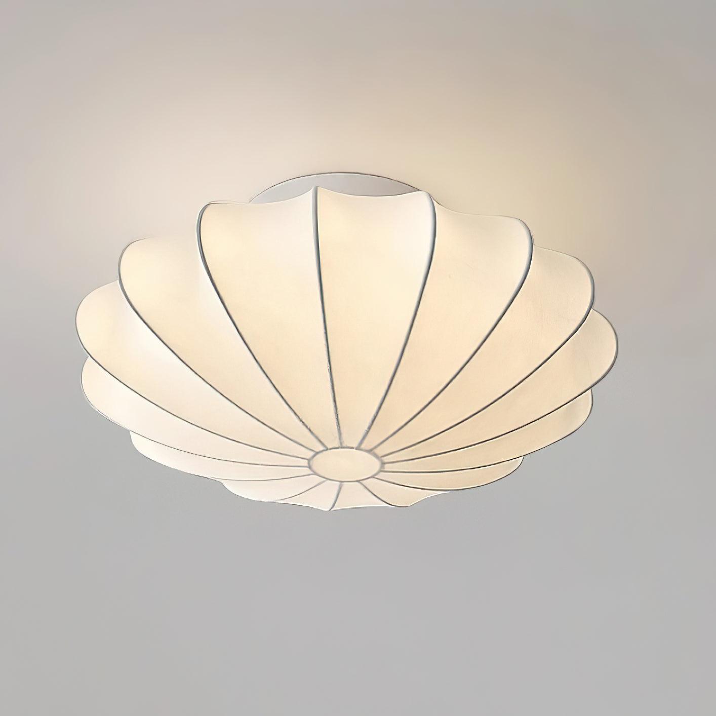 Korisand | Mid-Century Geometric Sculptural Silk Mesh Ceiling Light