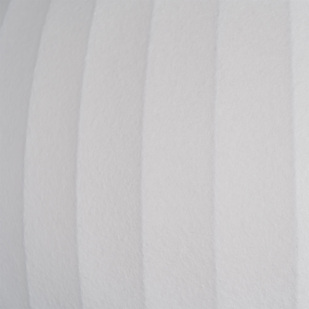 Vela | Mid Century Ribbed White Lantern Ceiling Light