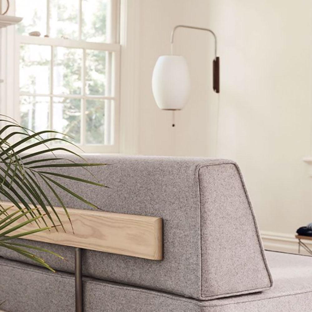 Kyntaroc | Retro Ribbed Silhouette Floating Globe Wall Light