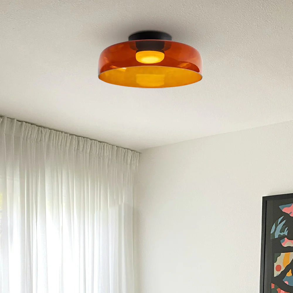 Nebula | Modern Layered Glowing Glass Dome Ceiling Light