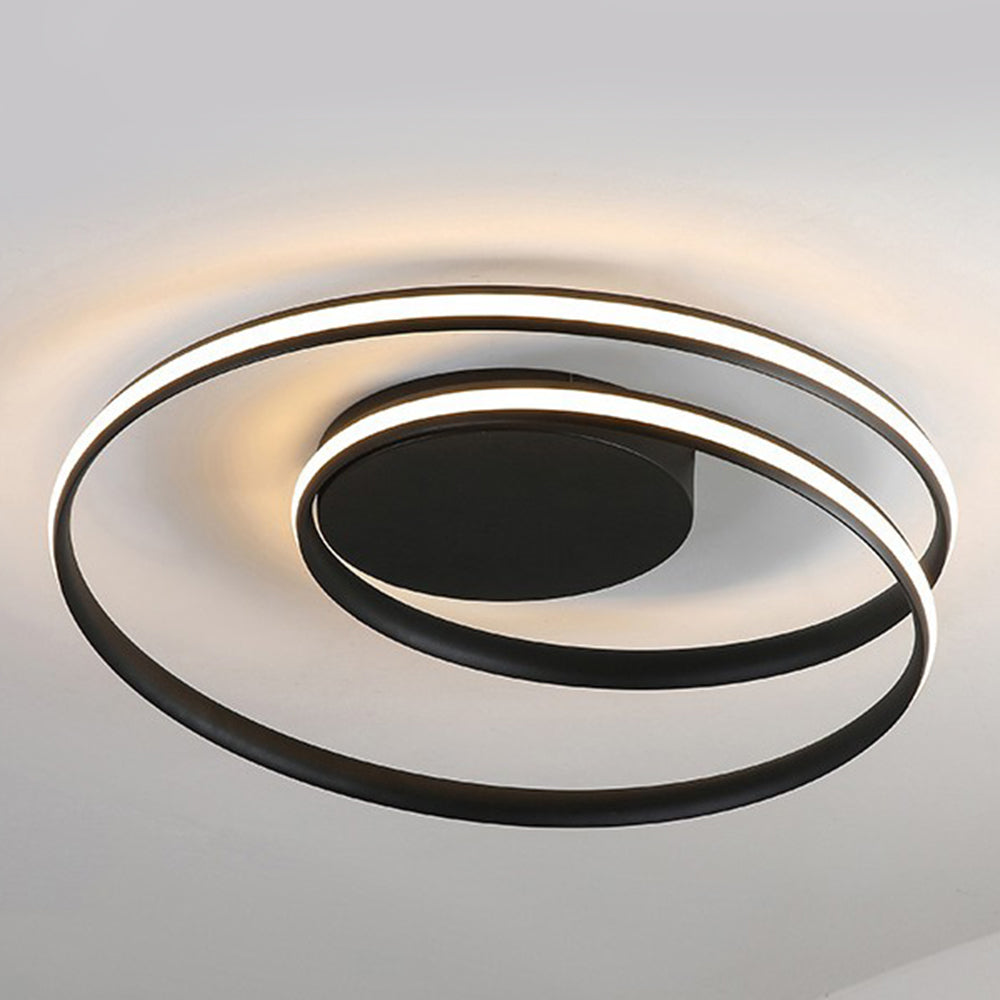 Spira | Sleek Minimalist Spiral Ring Flush Mount Ceiling Light
