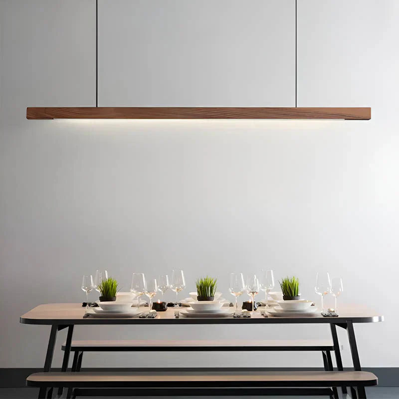 Ligna | Modern Scandinavian Linear Wooden Pendant Light