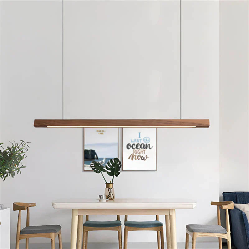 Ligna | Modern Scandinavian Linear Wooden Pendant Light