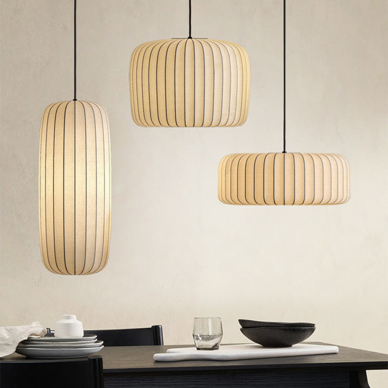 Velure | Wabi Sabi Pleated Fabric Pendant Light