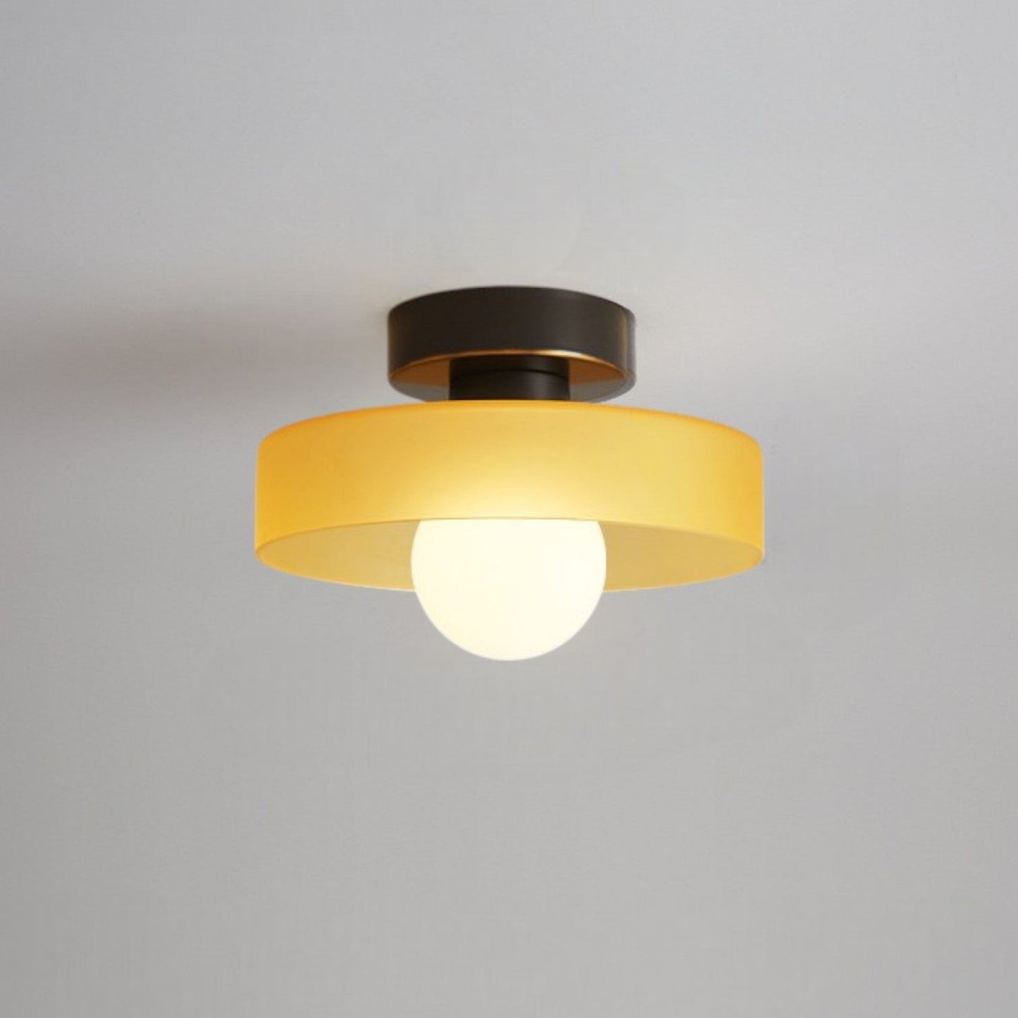 Vele | Modern Bauhaus Geometric Glass Flush Mount Ceiling Light