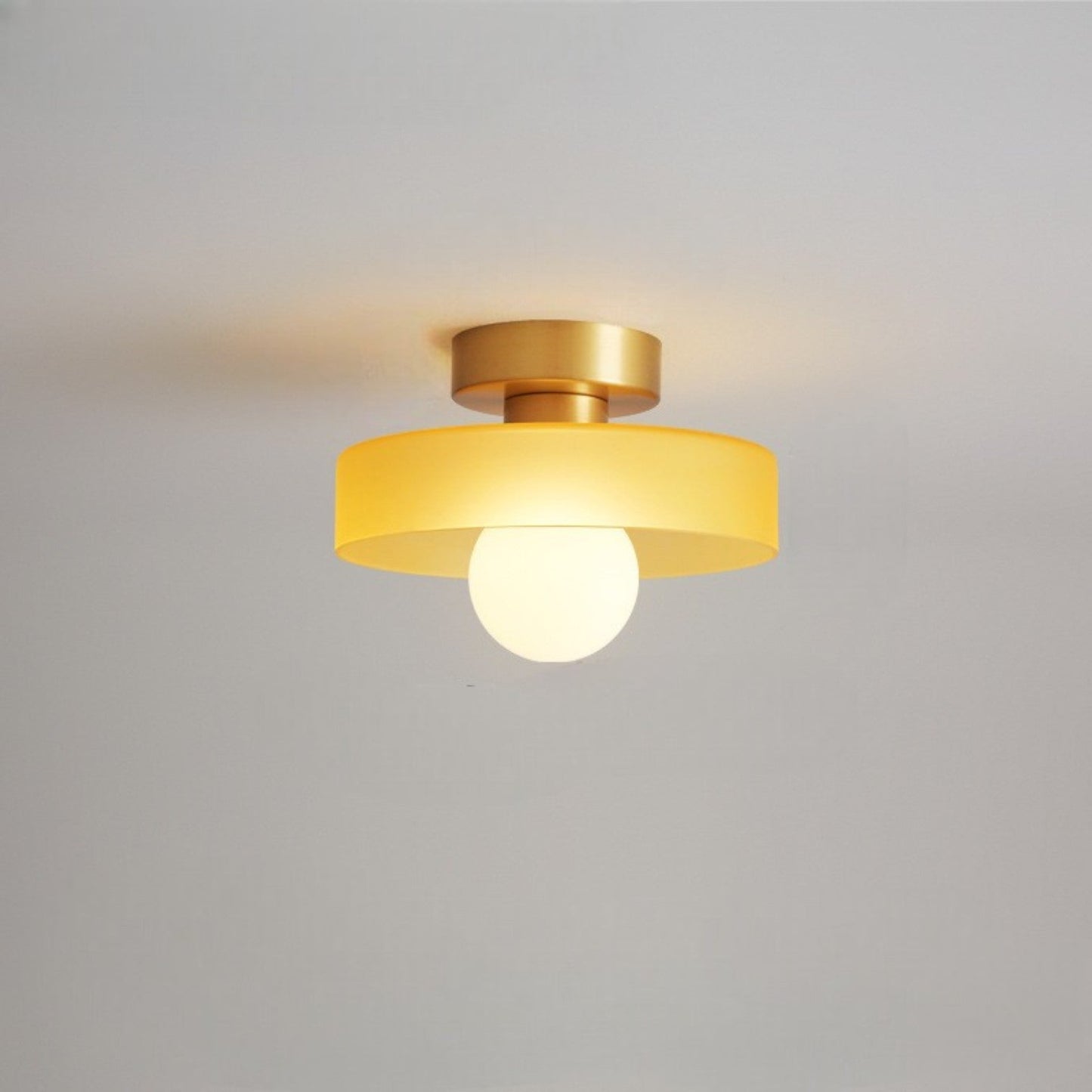 Vele | Modern Bauhaus Geometric Glass Flush Mount Ceiling Light