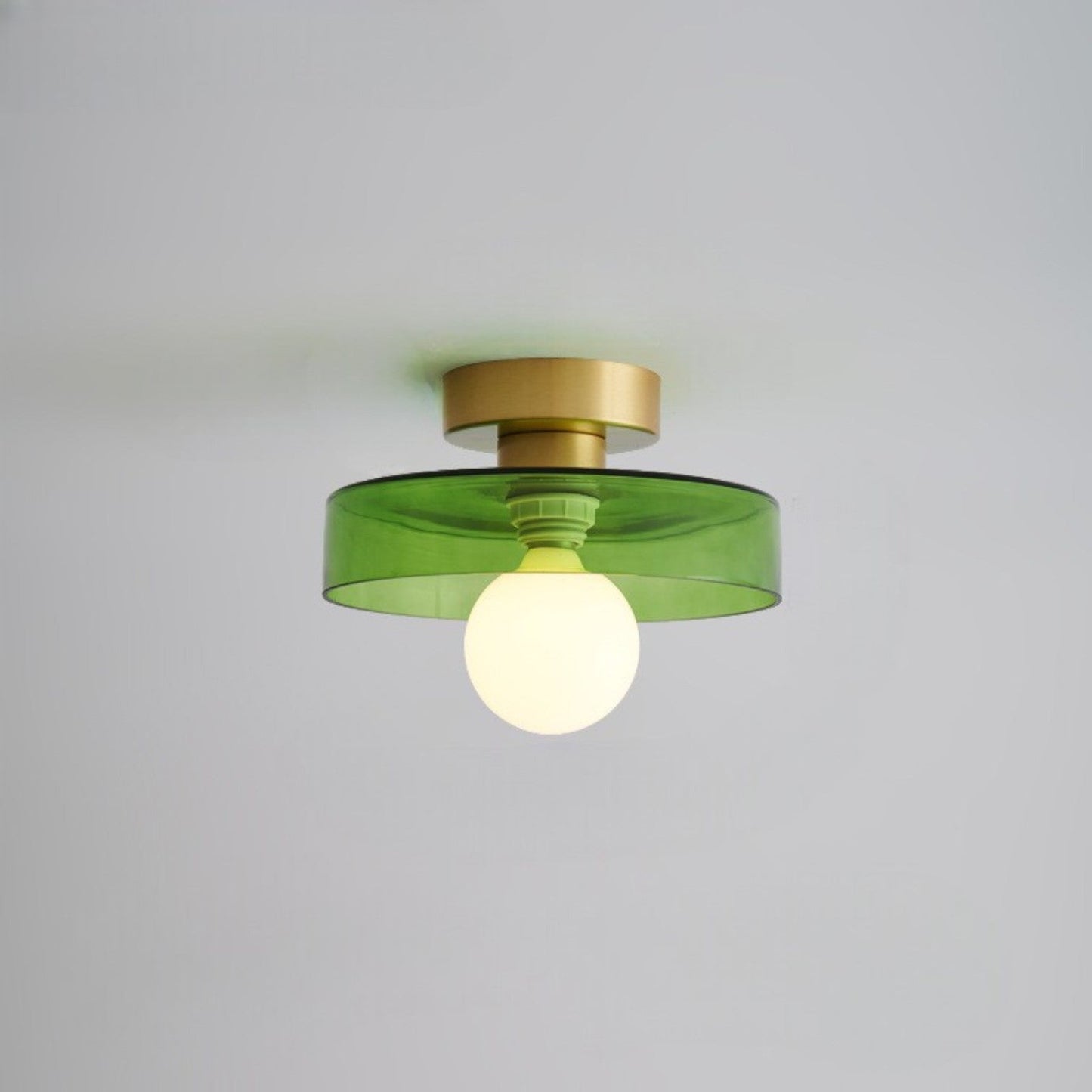 Vele | Modern Bauhaus Geometric Glass Flush Mount Ceiling Light