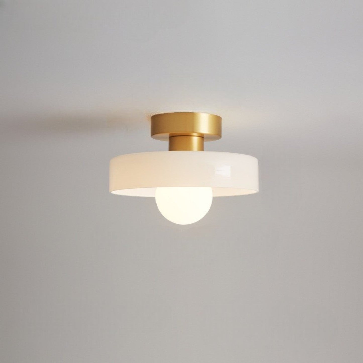 Vele | Modern Bauhaus Geometric Glass Flush Mount Ceiling Light