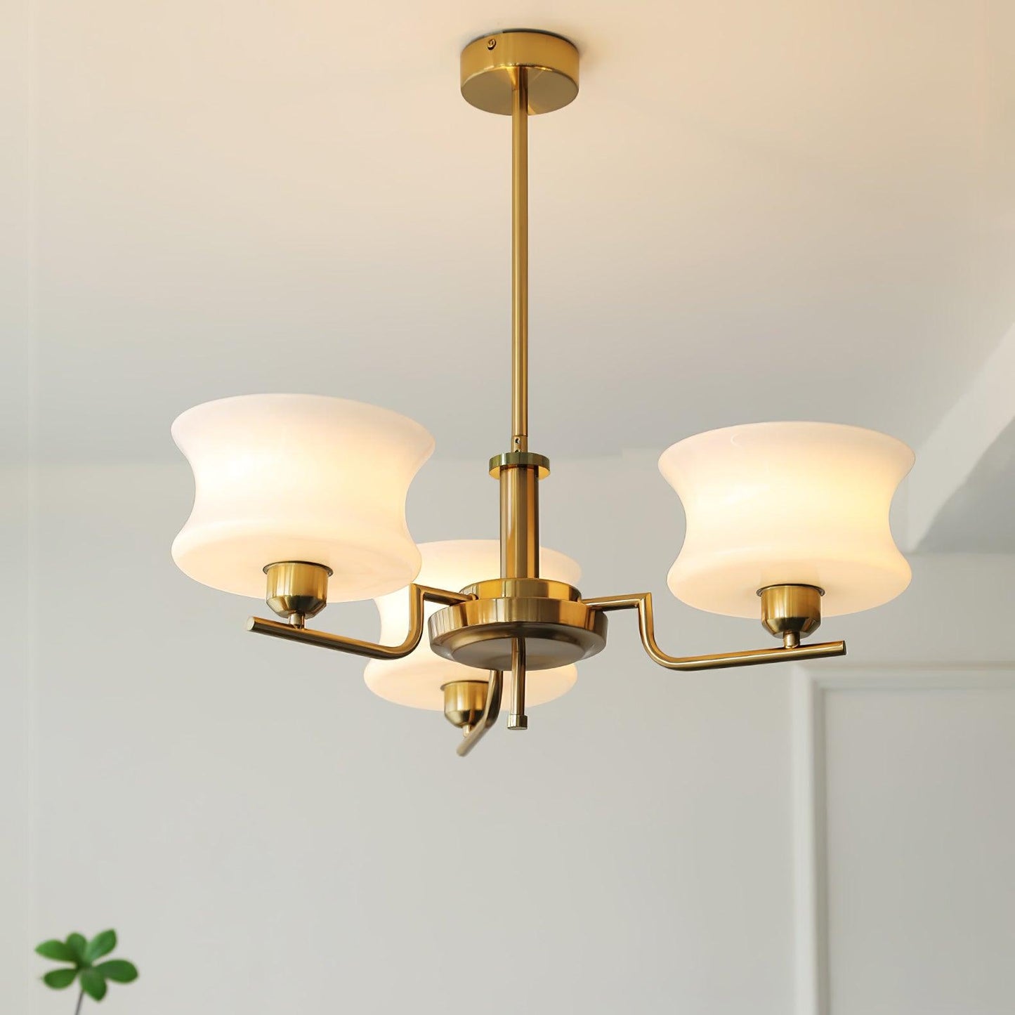 Kendroma | Antique Inspired Curved Globe Glass Ceiling Light