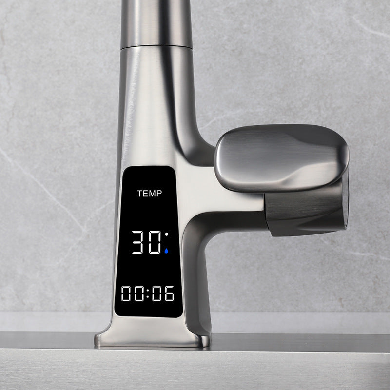 Nordivall | Modern Arched Profile Retractable Spout Kitchen Sink Mixer Tap