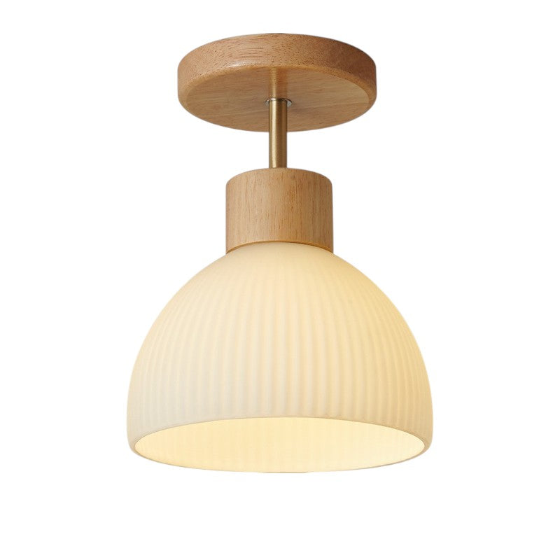 Lignis | Modern Scandinavian Wooden Flush Mount Ceiling Light
