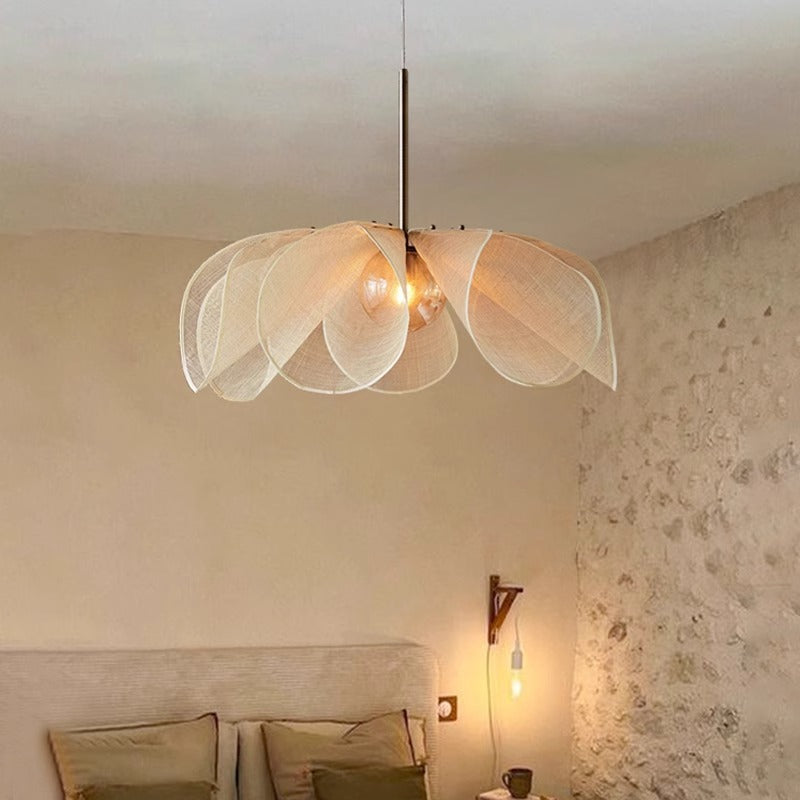 Petalia | Wabi Sabi Floral Fabric Pendant Light