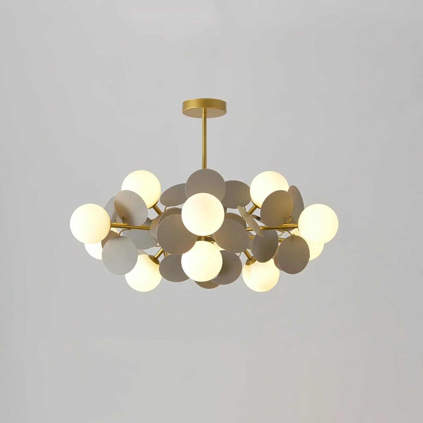 Florian | Luxury Geometric Branch Design Glass Orb Chandelier