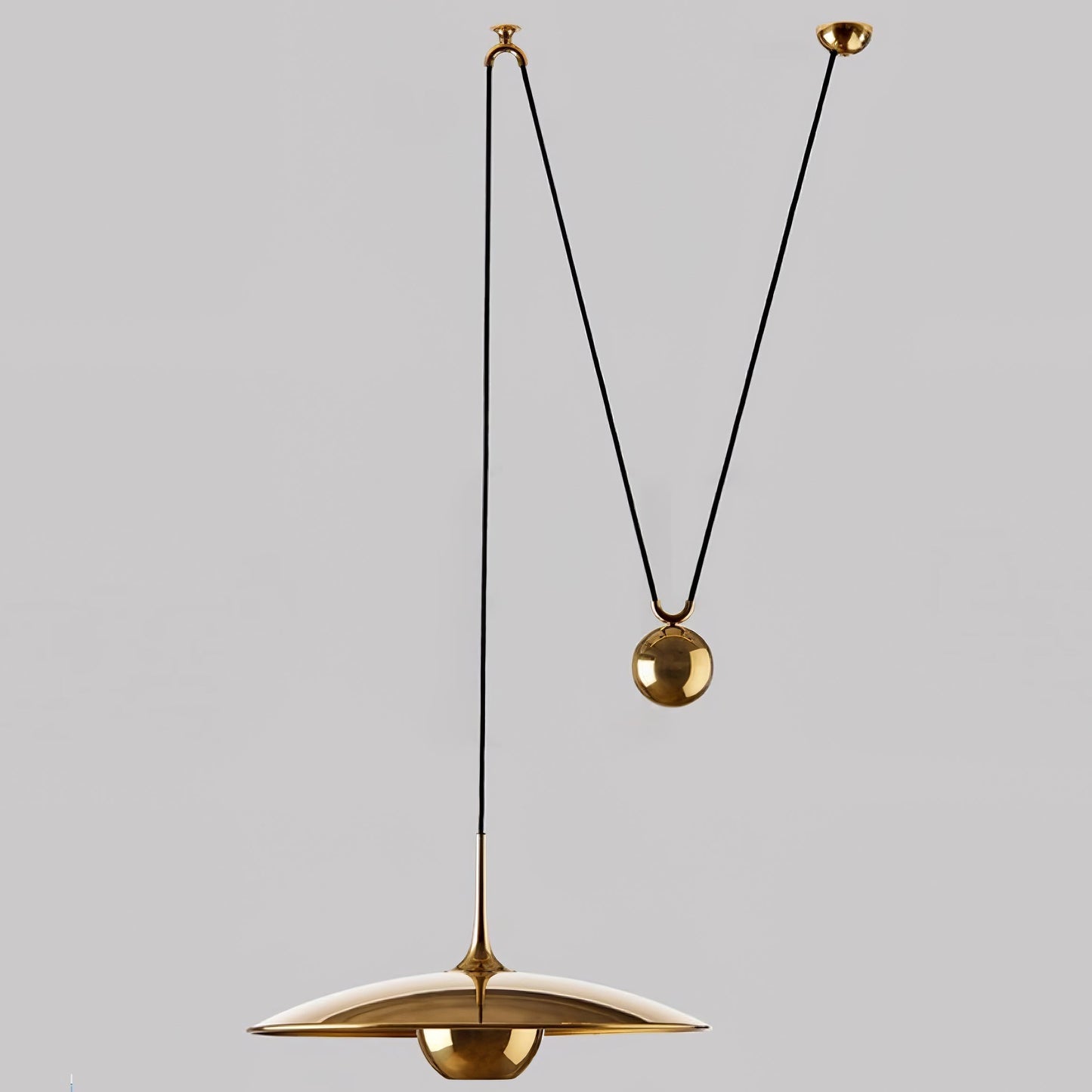 Zandorox | Dome Midcentury Counterweight Pendant Light
