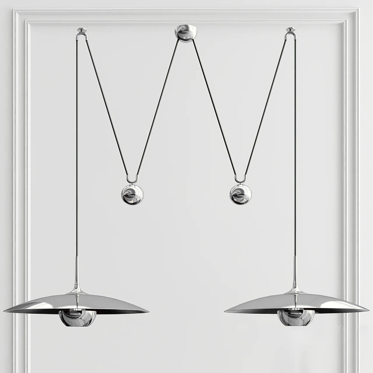 Zandorox | Dome Midcentury Counterweight Pendant Light