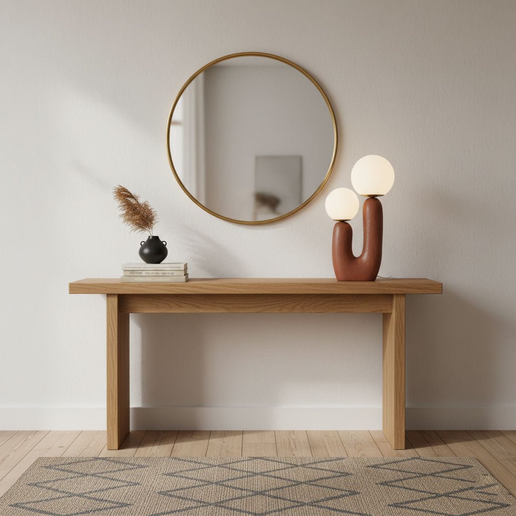 Corisande | Avant Garde Rough Sculptural Glass Globe Table Lamp