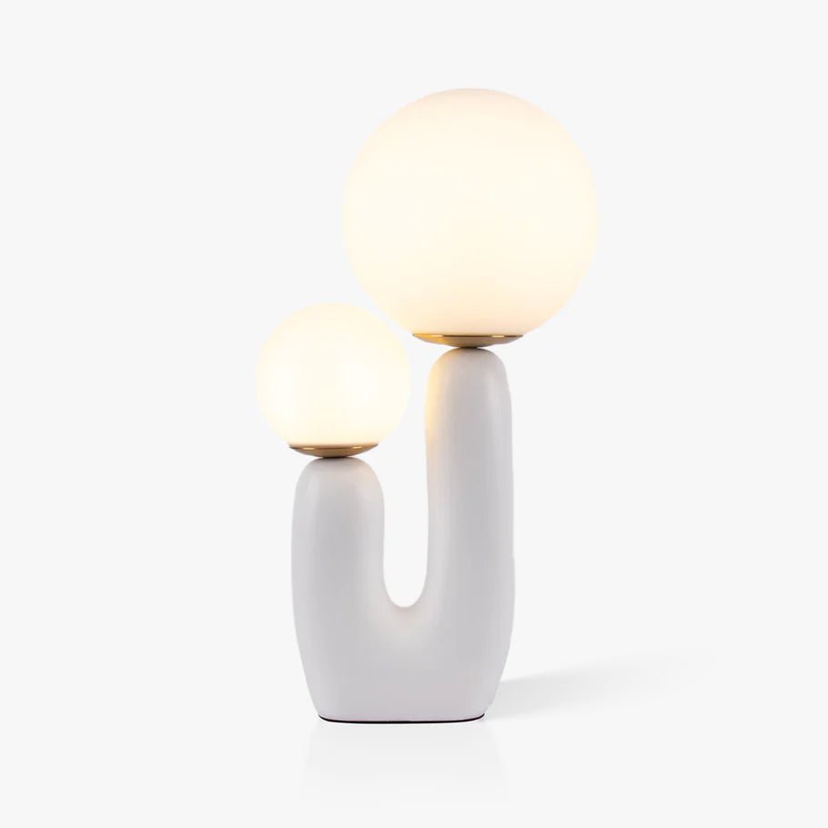Corisande | Avant Garde Rough Sculptural Glass Globe Table Lamp