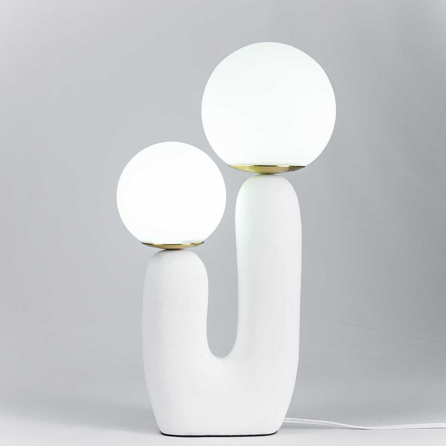 Corisande | Avant Garde Rough Sculptural Glass Globe Table Lamp