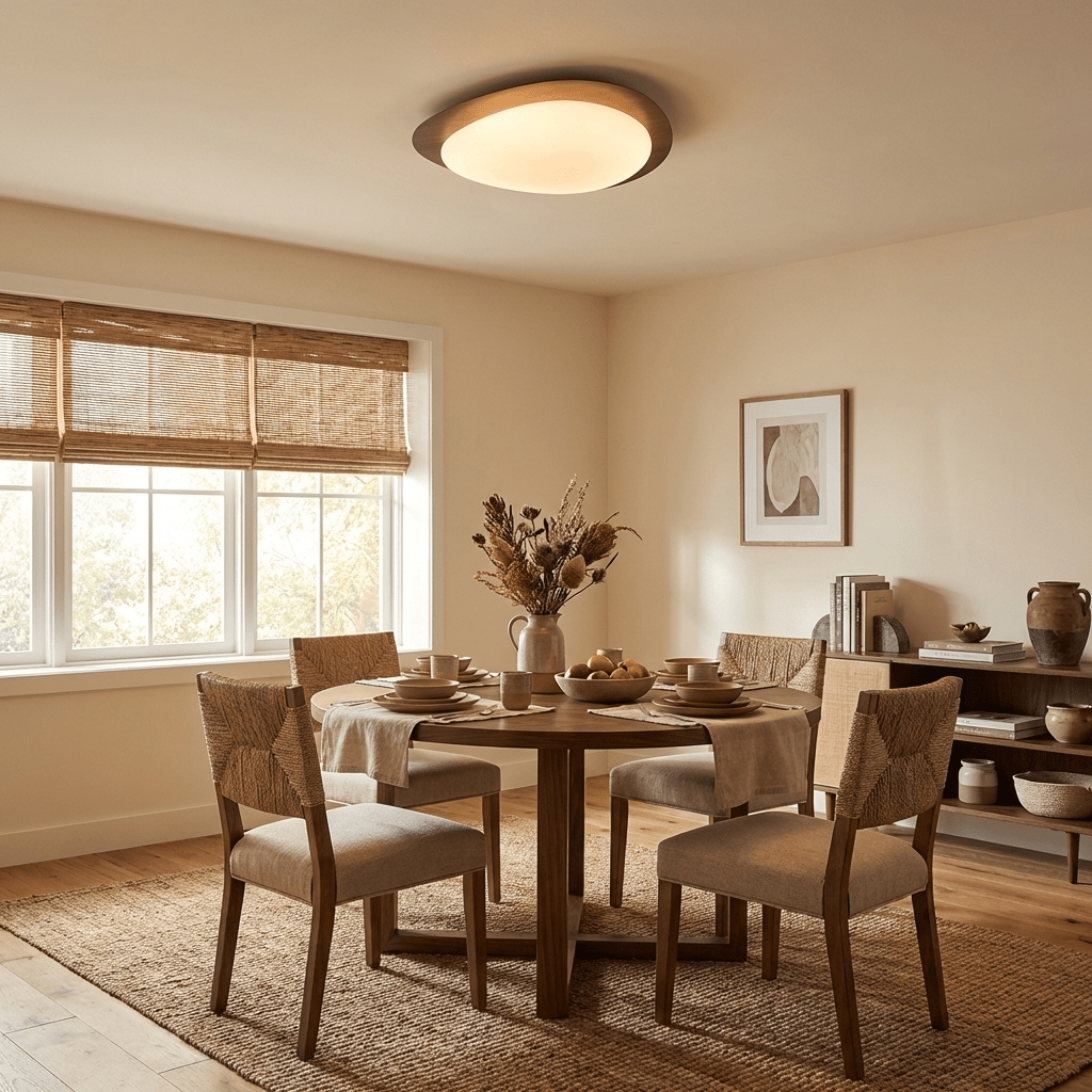 Elenorris | Sculptural Pebble Silhouette Flush Mount Ceiling Light