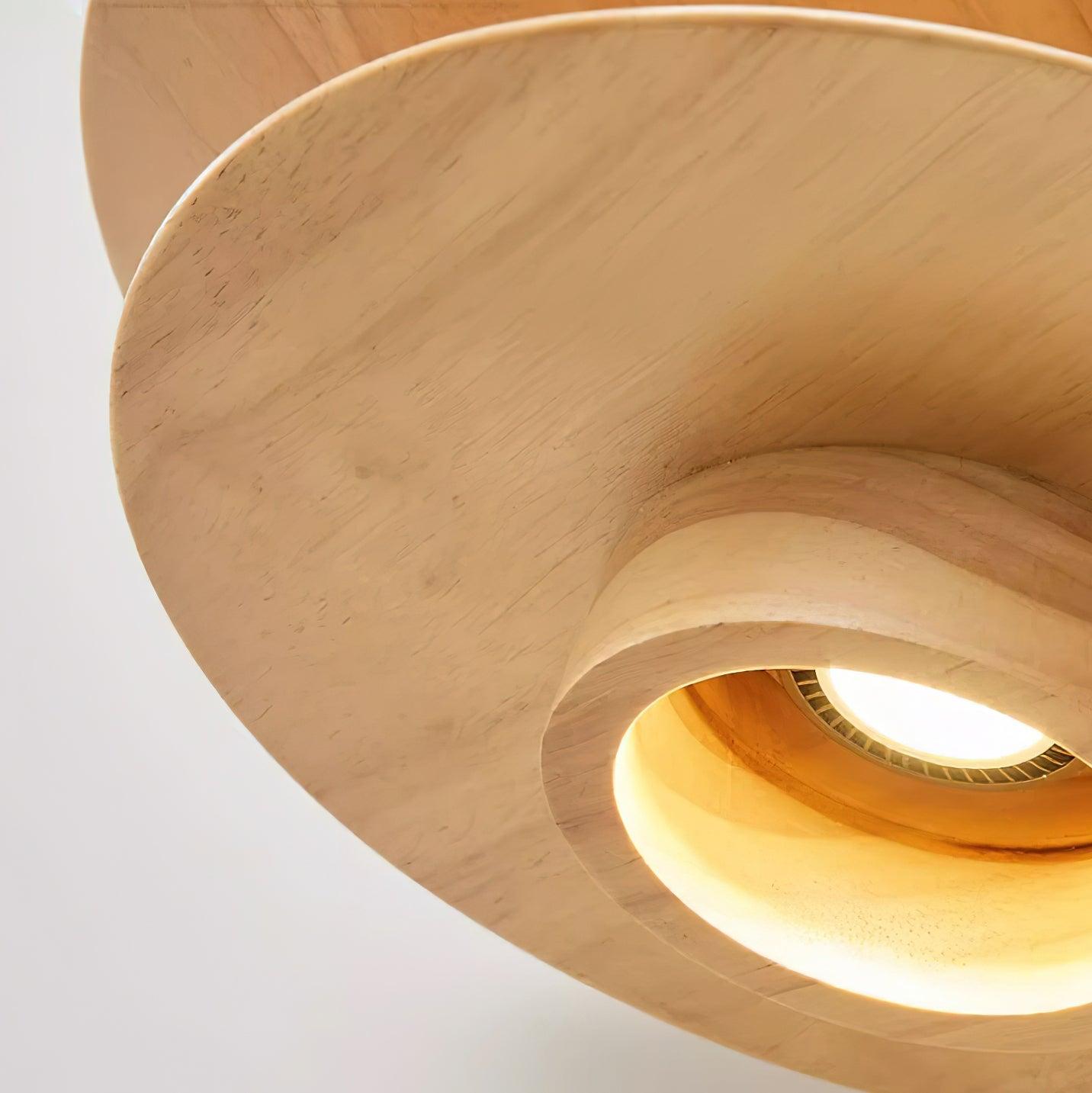 Aerislys | Mid Century Tiered Wood Discs Pendant Light