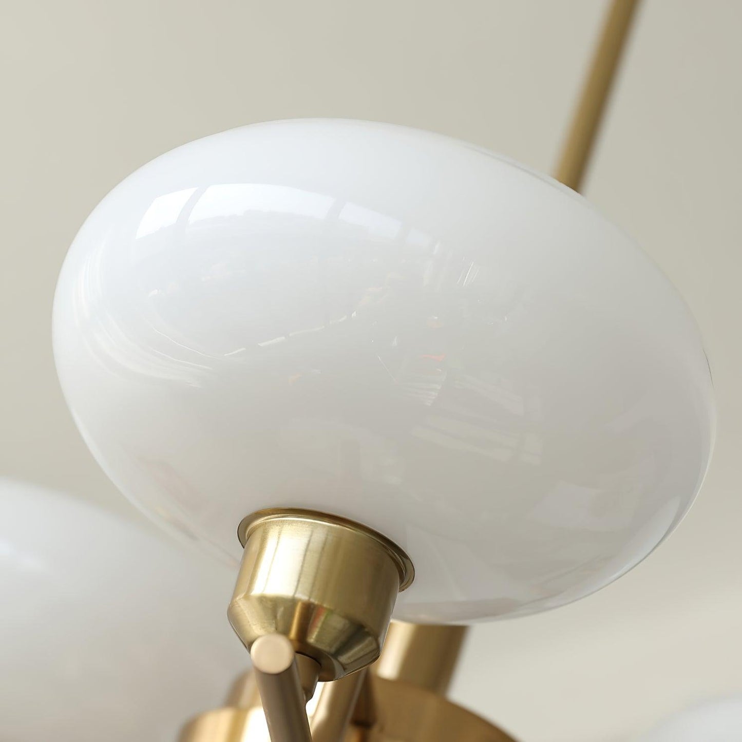 Sythos | Spherical Glass Globe Brass Frame Celestial Chandelier