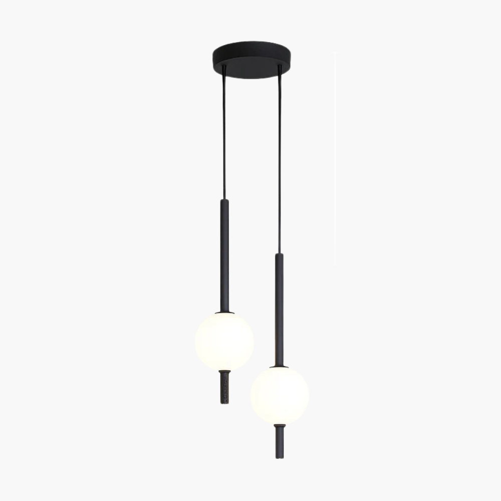 Quintara | Minimalist Vertical Tube Globe Form Pendant Light