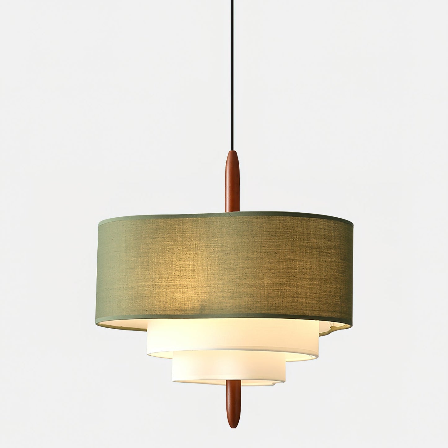 Elow | Modern Scandi Pleated Fabric Drum Pendant Light