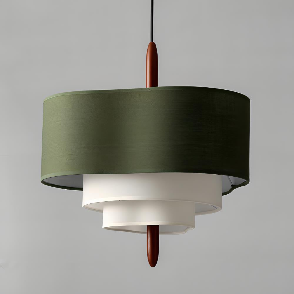Elow | Modern Scandi Pleated Fabric Drum Pendant Light