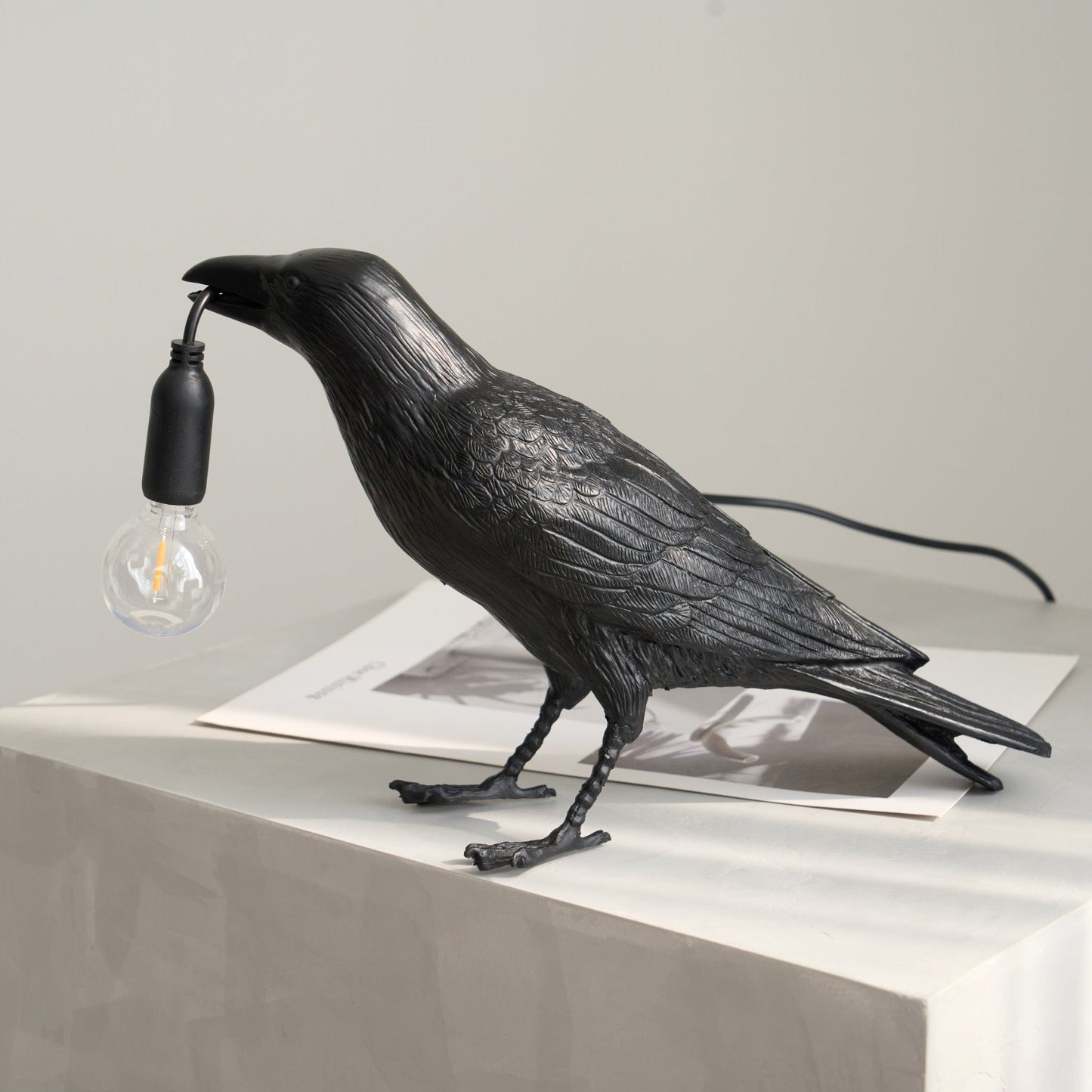 Bristhow | Gothic Sculptural Avian Raven Table Lamp