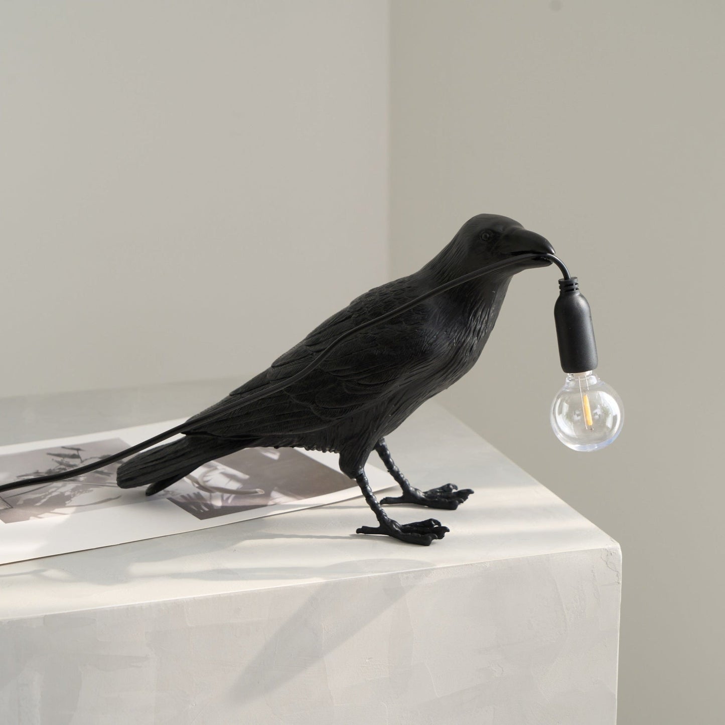Bristhow | Gothic Sculptural Avian Raven Table Lamp