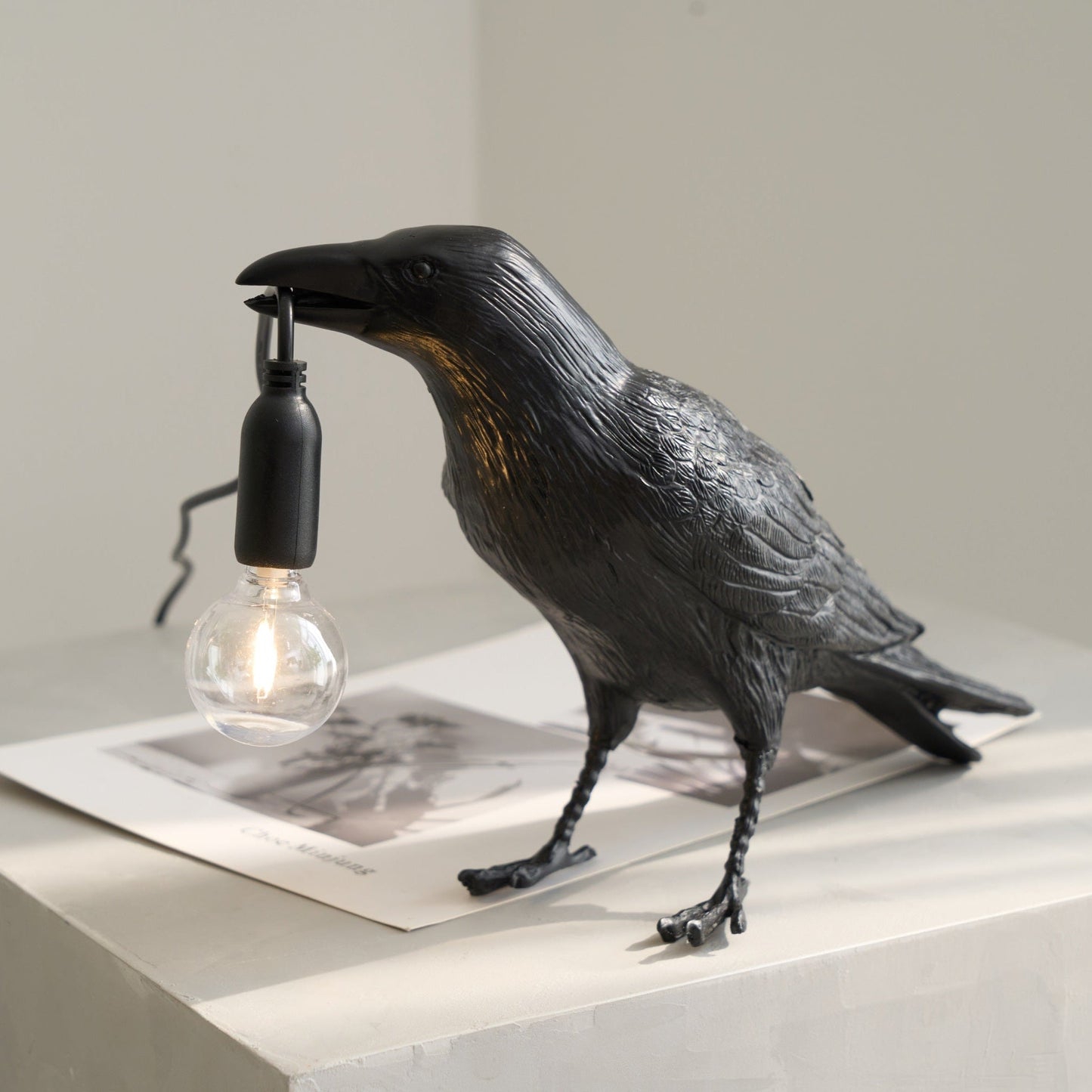 Bristhow | Gothic Sculptural Avian Raven Table Lamp