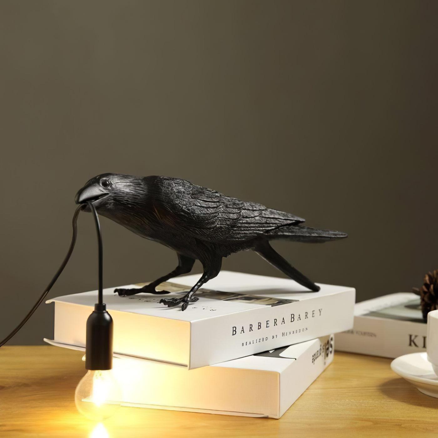 Bristhow | Gothic Sculptural Avian Raven Table Lamp