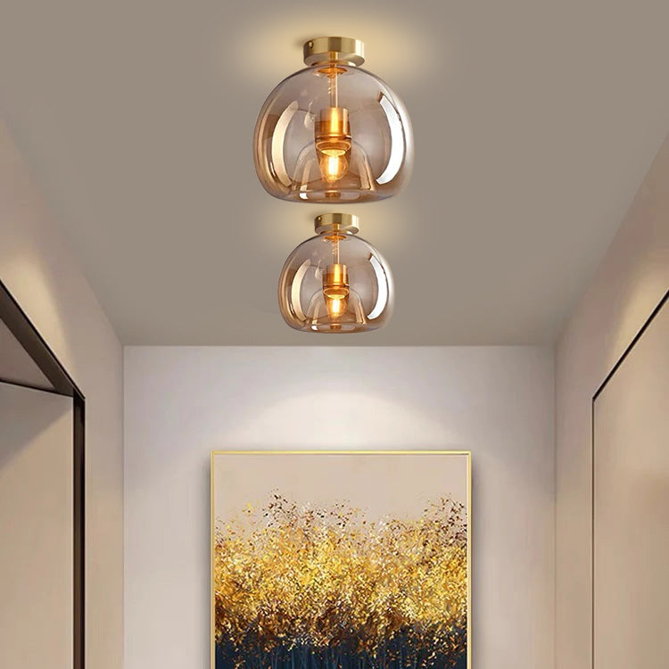Fumea | Modern Tinted Glass Globe Ceiling Light