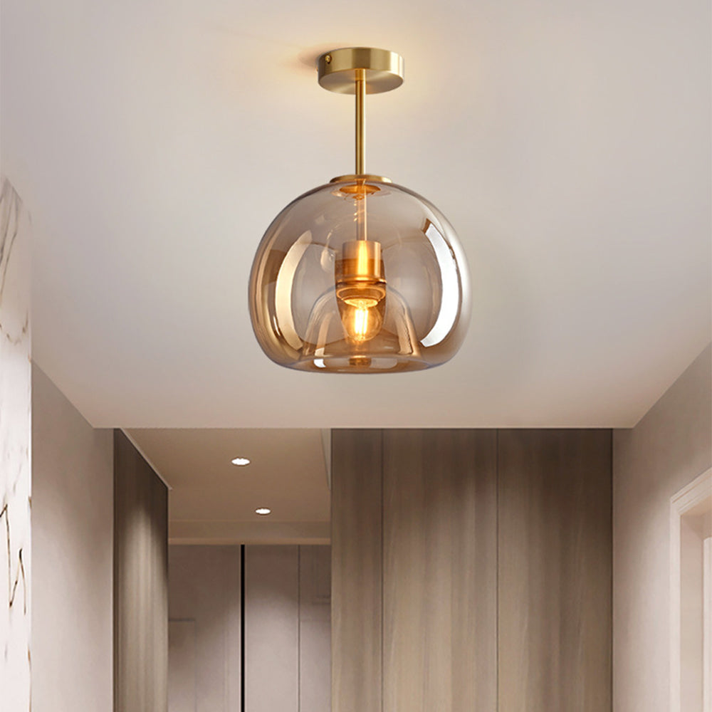 Fumea | Modern Tinted Glass Globe Ceiling Light