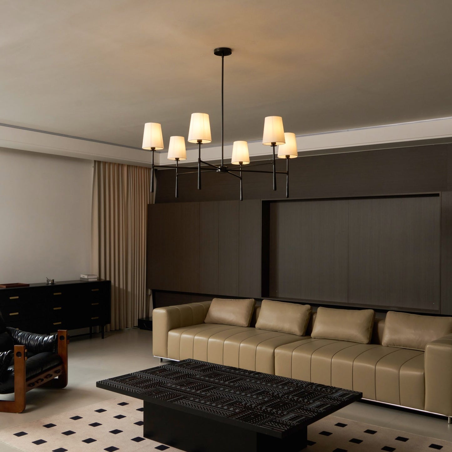 Vaale | Mid Century Tapered Torch Branching Sputnik Chandelier