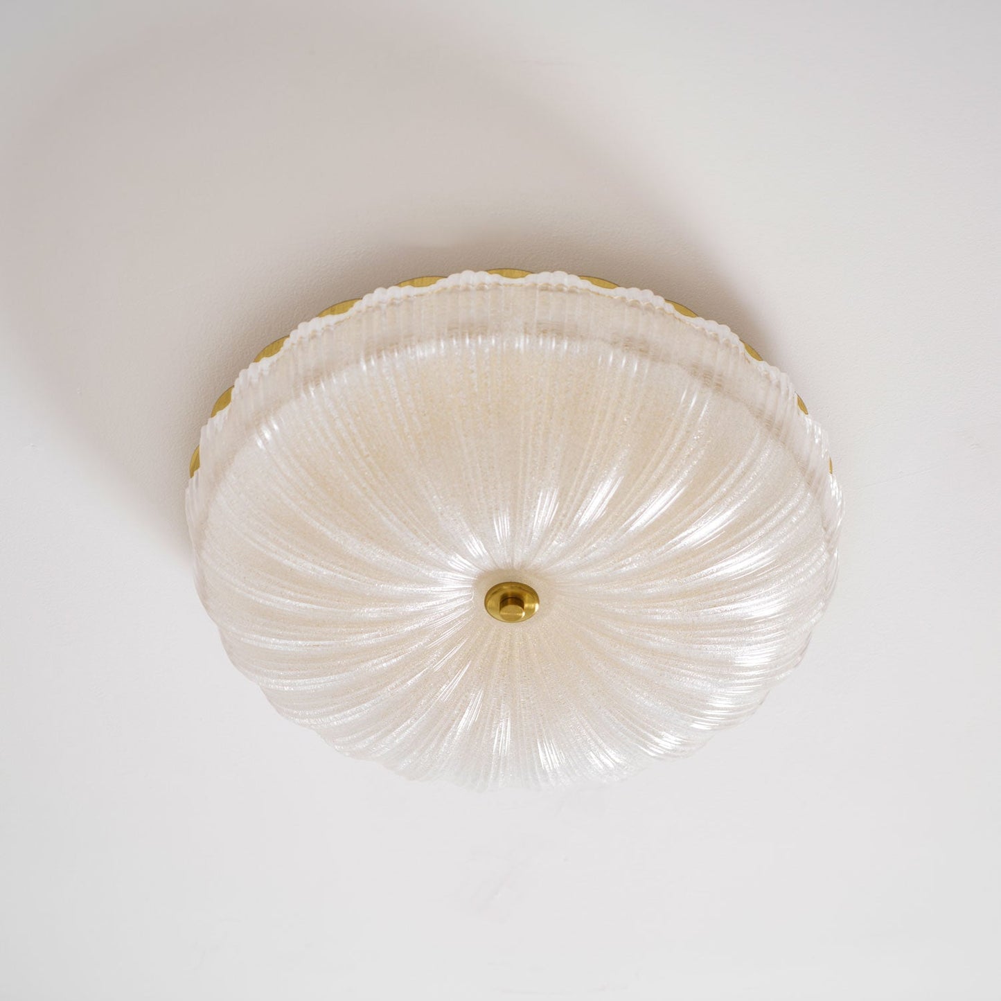 Kendrovia | Nordic Fluted Shimmer Glass Ceiling Light